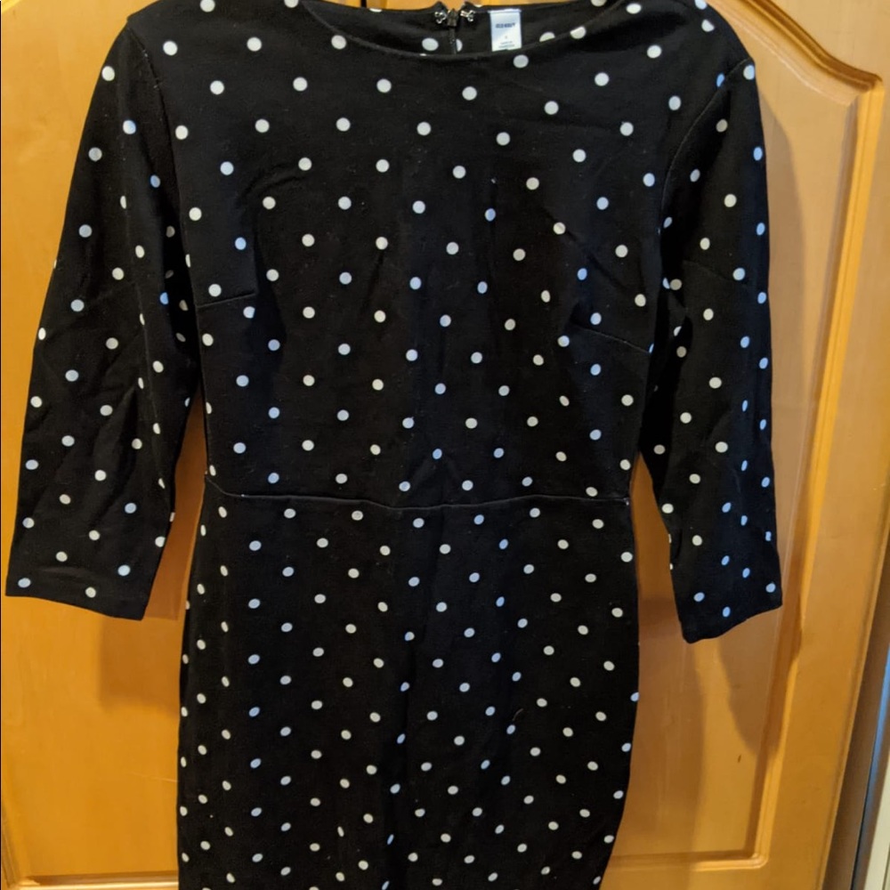 Polka dot retro bodycon dress